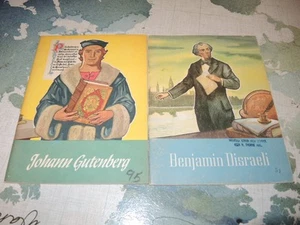 2 Real People Children's Paperback Books: Gutenberg, Benjamin Disraeli - Imagen 1 de 4