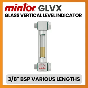 Mintor GLVX Hydraulic Vertical Level Indicator With Double Thread Pyrex Glass - Picture 1 of 2