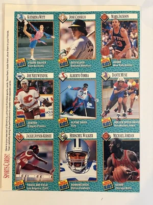 Sports Illustrated For Kids 1989 SI MICHAEL JORDAN hoja sin cortar Herschel Walker Foto 1 de 2