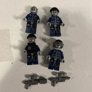 Lot of 4 Robo SWAT Minifigures Super Secret Police The Lego Movie  - Picture 1 of 7