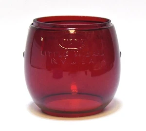 VINTAGE DIETZ LITTLE WIZARD LOC-NOB 11N RUBINROTE ERSATZLATERNE GLOBUSLINSE - Bild 1 von 5