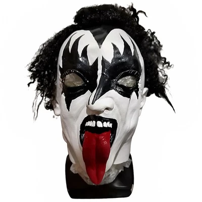Maske Cosplay Maske Halloween Party Kostüm Requisite Kiss Band Gene Simmons Latex - Bild 1 von 4