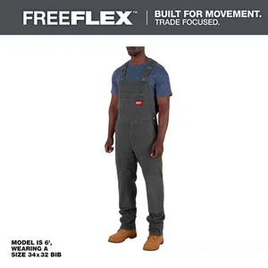 Herren Grau 34 Zoll x 32 zoll Freeflex Latzhose ungefüttert - Bild 1 von 12