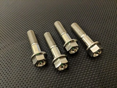 Kit de pernos de pinza de freno delantera Kawasaki ZXR400 Titanio 90-99 Ti pernos de montaje Foto 1 de 3