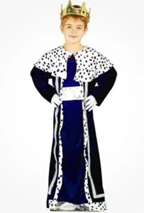 King/Queen/3 Wise Men NativityChristmas/Panto Fancy Dress. Robe&cape. New. 5-6 y - Picture 1 of 5