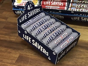 LIFE SAVERS CrystOmint Candy Box & 7 Prop Rolls Vintage Milk Bar Retro Packaging - Picture 1 of 7