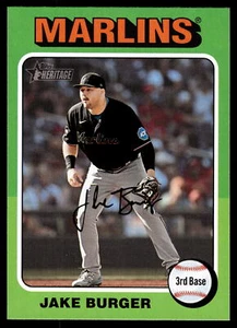 2024 Topps Heritage #398 Jake Burger Miami Marlins - Bild 1 von 2