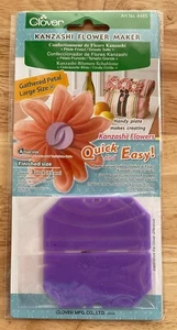 Kleeblatt Kanzashi Blumenmacher Große Größe, 3" Fertig #8485 - Bild 1 von 2