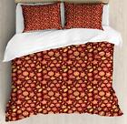 Ensemble de couvertures de couette de jardin colorées jumelles queen king tailles avec des copeaux d'oreiller