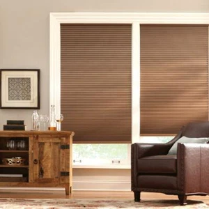 Home Decorators Mocha Blackout Cordless Cellular Shades , 20" W x 72" L - Picture 1 of 4