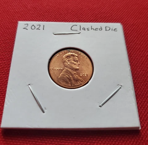 2021 Lincoln Shield Penny Red Clashed Die Error Cover