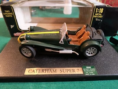 ANSON 1:18 Lotus Super Seven Spider Caterham British Racing 1957-1973 - verde - Immagine 1 di 4