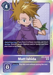 Matt Ishida Foil - BT2-090 - quasi nuovo - Digimon TCG - Foto 1 di 1