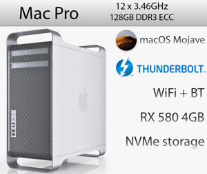 Mac Pro 5,1 | 12 Core 3.46GHz | 128GB RAM | RX 580 | USB 3 + Thunderbolt | NVMe