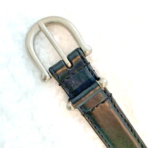DOCKERS YOUNG MENS BOYS BLACK LEATHER LINED BELT XL - Picture 1 of 4