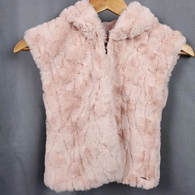 Chaleco Mayoral Niñas 6 Rosa Con Capucha Felpa Sin Mangas Chaqueta Acogedora Capa Ropa de Invierno Foto 1 de 4