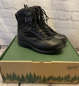 Danner Striker Torrent 6” Side Zip Boots Mens 9D Black Leather Mint! - Picture 1 of 20