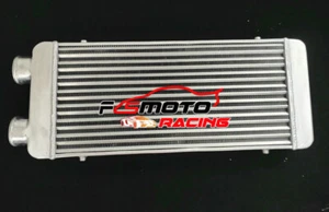 3" 76mm UNIVERSAL TWIN PASS SAME SIDE DRIFT ALLOY FRONT MOUNT INTERCOOLER KIT - Picture 1 of 5