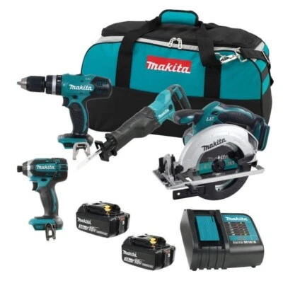 MAKITA CANADA 18V Lithium-Ion Cordless 4-Tool Combo Kit - Image 1 of 4