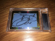 Emmitt Smith & Tony Dorsett 2013 Leaf Masterpiece Cut Signature signed 1/1 JSA