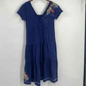 Johnny Was Embroidered Midi Dress With Pockets Small - Picture 1 of 11