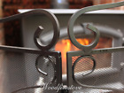 Wrought Iron Fire Screen / Firescreen / Ember Guard/Fireplace Accessories Pavone