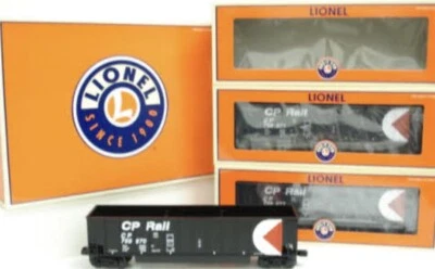 LIONEL CP RAIL ROTARY DUMP BATHTUB GONDOLA COAL HOPPER 3 CAR SET 6-17465 O SCALE - Image 1 of 4