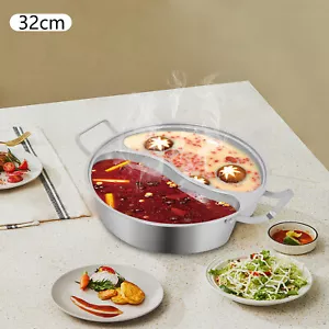 Hot Pot Hot Pot mit doppeltem Geschmack und Trennwand Hot Pot mit klarem Deckel - Bild 1 von 19