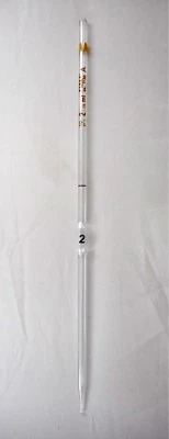 Pipeta volumétrica reutilizable bombilla PYREX Glass clase A 2 ml ±0,006 7100-2 Foto 1 de 4