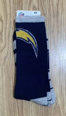 NWT Los Angeles Chargers NFL Team Apparel Blue Socks Size L 10-13 - Image 1 of 2