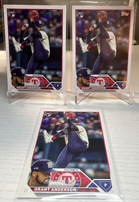 2023 Topps Update Grant Anderson RC #US141 Texas Rangers Rookie (3) - Image 1 of 2