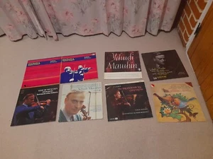 Collection of 7 Yehudi Menuhin vinyl LPs Grappelli Violin Bach Bruch Records - Picture 1 of 1