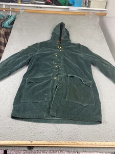 VTG Oakbrook Sportswear Sears Jacket Mens 46 Green Corduroy SHERPA Lined Coat - Picture 1 of 20