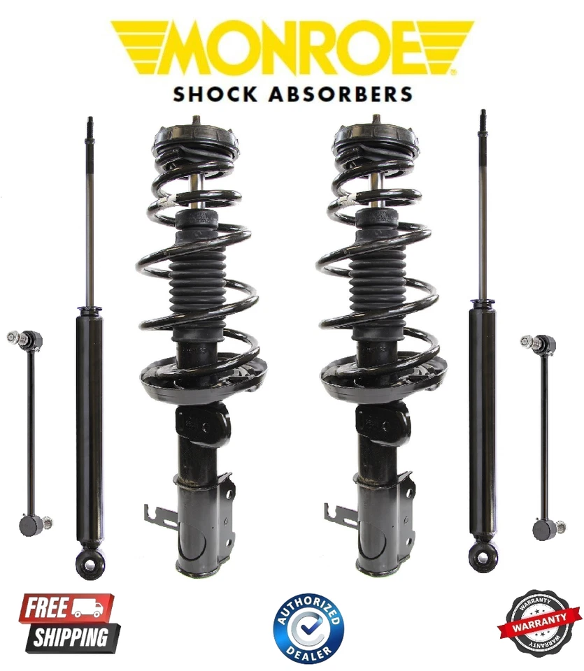 Muelle helicoidal delantero completo y amortiguador trasero con barra estabilizadora para Buick Verano 12-17 Foto 1 de 1