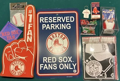 BOSTON RED SOX Bundle World Series Ball, Home/Away Keychain, Wall Sign & More! - Image 1 of 4