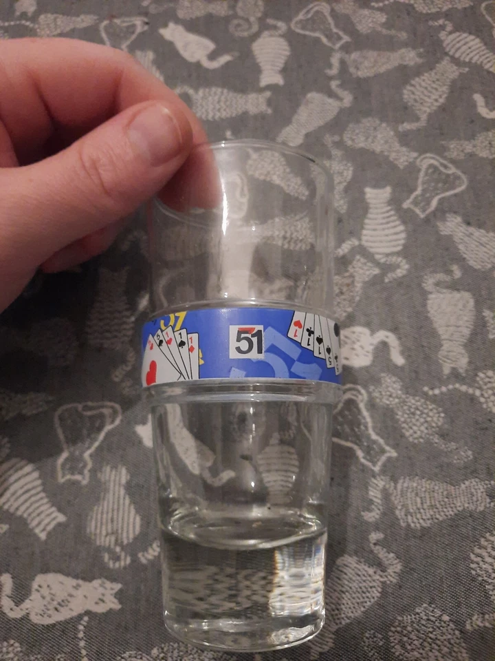 Verre à pastis 51 anis alcool alcohol France french glasse - Photo 1/3