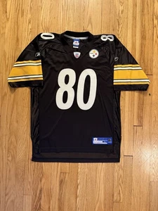 Maglia Vintage Plaxico Burress #80 Pittsburgh Steelers Reebok NFL (grande da uomo) - Foto 1 di 6