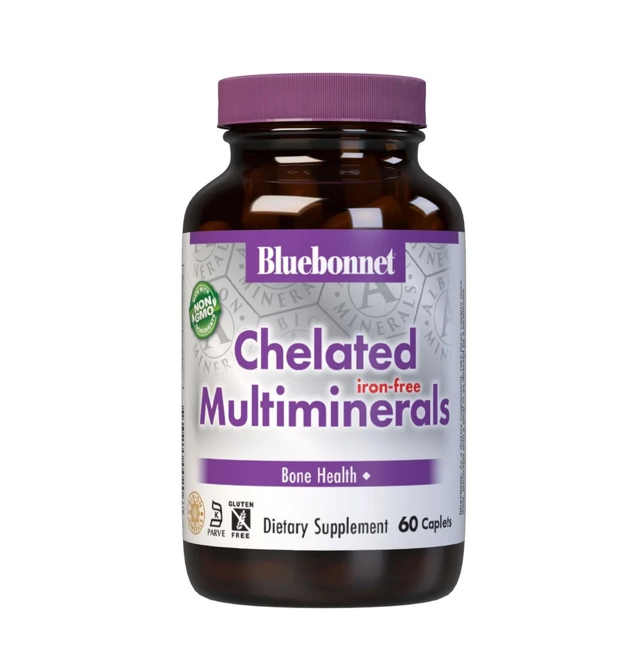Bluebonnet Chelated MultiMinerals Iron Free 60 Caplet - Image 1 of 1
