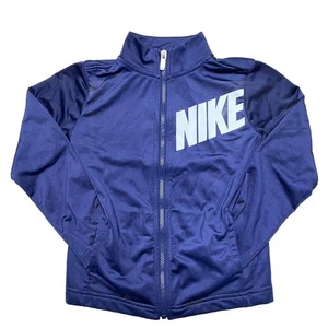 Nike Niños Talla 7 Azul Marino Cremallera Completa Suéter Chaqueta Ropa Activa 6-7 Años Juventud - Imagen 1 de 6