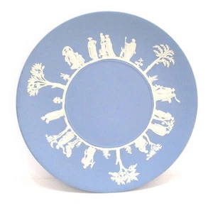 Vintage WEDGWOOD JASPERWARE Blue Plate - Picture 1 of 5