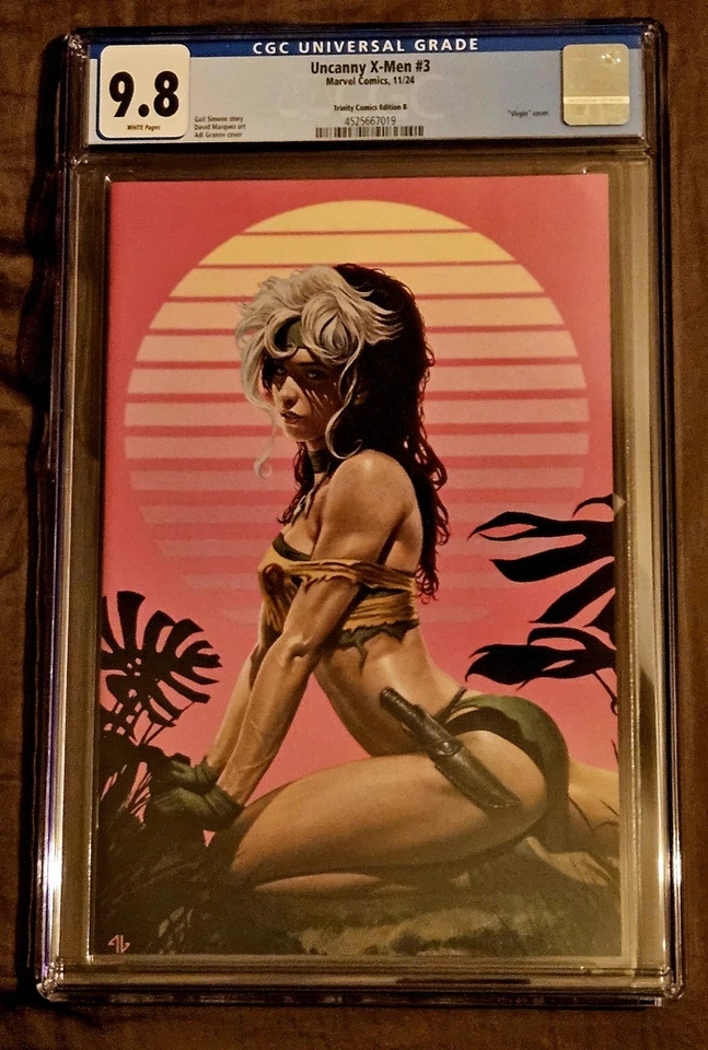 Uncanny X-Men #3 Trinity Comics Adi Granov Pink Miami Vice 80's Rogue, CGC 9.8 - Image 1 of 3
