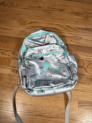 Mochila Doodle Metálica KIPLING Seoul - Plateada/Verde azulado Foto 1 de 4