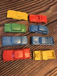 Konvolut 8 Vintage 60er Jahre Gummi Kunststoff Miniflex Hong Kong Autos - Bild 1 von 9