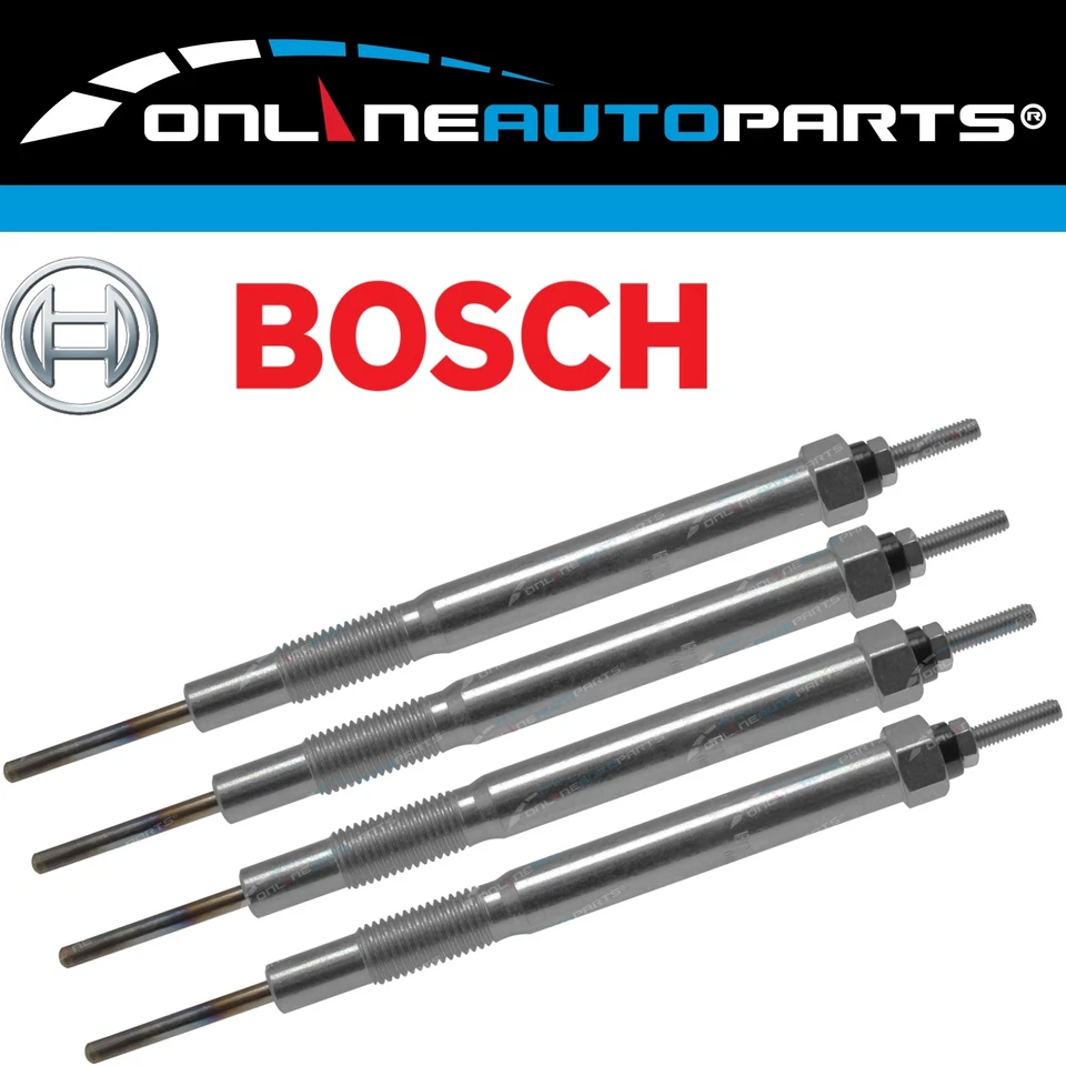 4 Bosch Diesel Glow Plugs for Mazda BT-50 B3000 Turbo 4cyl 2.5L 3.0L 2006-2014 - Image 1 of 1