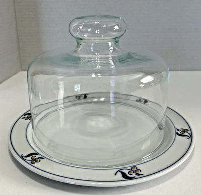 Plato de Queso y Cúpula Cúpula Colección Anfitriona Dansk 2 Piezas Japón en Caja Foto 1 de 4