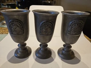 Vtg 3 Wilton Pewter Goblets from The Arabian Horse Association of New England - Picture 1 of 5