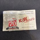 K&W Cafeteria 70th Anniversary Commemorative Pin Restaurant Memorabilia