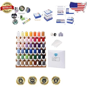 Innovative Embroidery Thread & Stabilizer Combo - 42 Colors, 100 Sheets Included - Picture 1 of 8