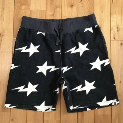 Pantalones cortos de chándal con logotipo de BAPE STA un mono de baño estrella azul marino talla L Foto 1 de 4