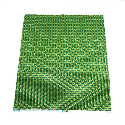 Golden Eye Peacock Green Fat Quarter Fabric Square 100% Cotton 18" x 21" Minimum - Image 1 of 4